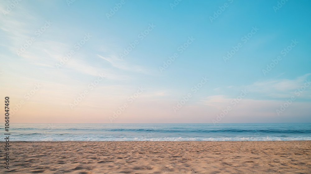 Obraz premium beach and sea. sea and sky. beach and blue sky