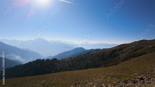 view of harmukh peak from razdan pass photo