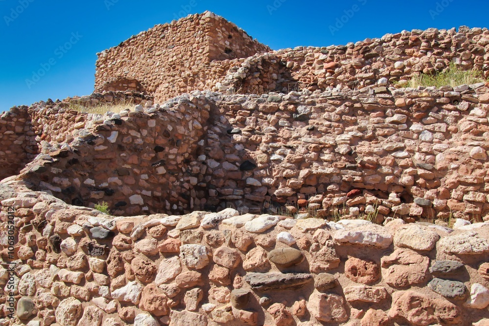 Autumn View of Pueblo at Tuzigoot National Monument in Arizona. Autumn View of Pueblo at Tuzigoot National Monument in Arizona.