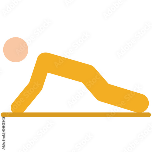 push up flat icon