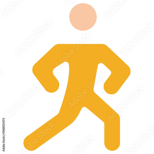 aerobics flat icon