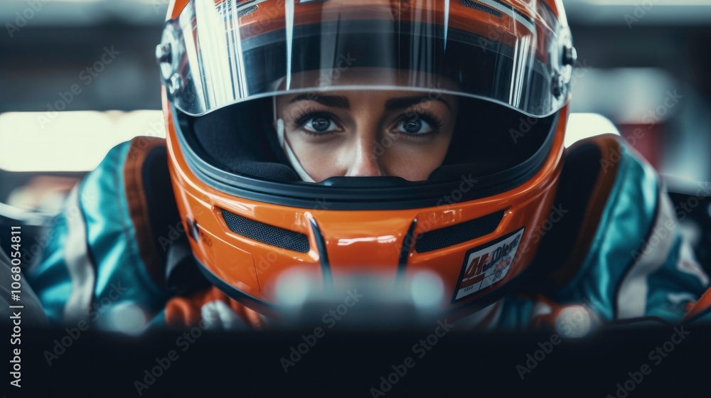 Race Car Driver Helmet Focus Race Car Driver Helmet Focus