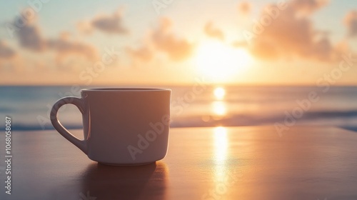 Coffee at Sunset by the Sea