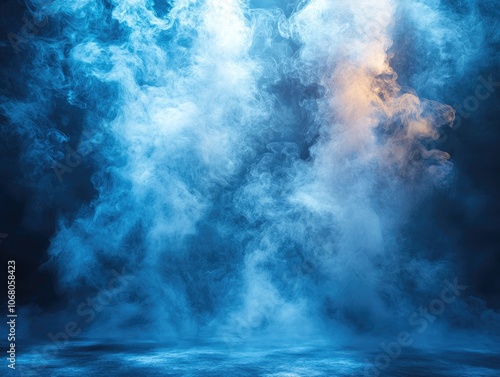 Abstract blue smoke background. Perfect for fantasy, magical, or mysterious designs.