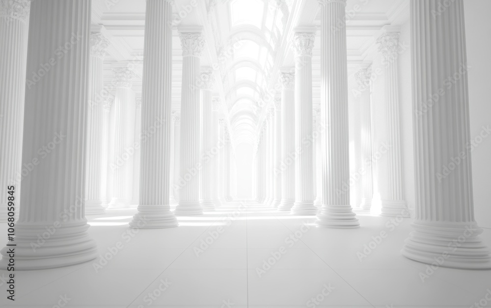 White Columns Hallway. White Columns Hallway.