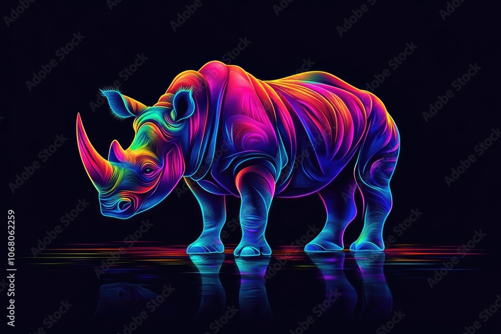 Rhino in darkness Rhino in darkness