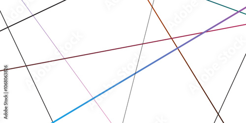 Abstract Colourful geometric Luxury premium line pattern on a transparent background.Vector illustration.