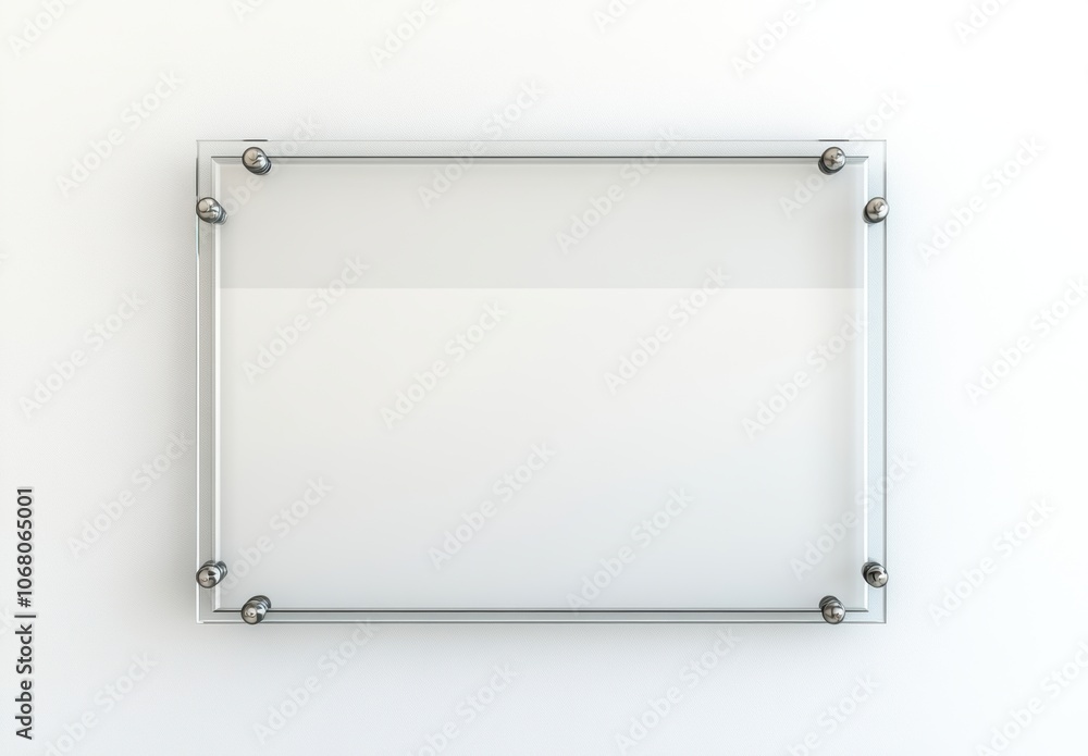 Glass Frame Mockup. Glass Frame Mockup.