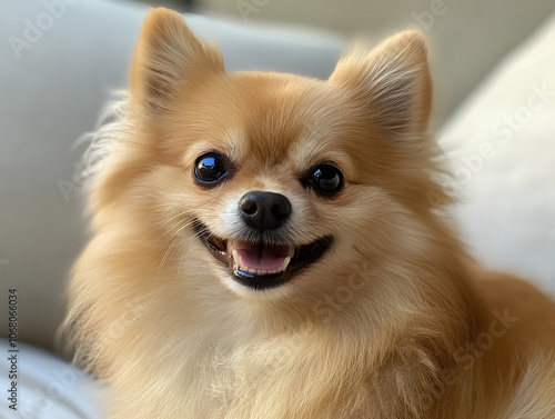 pomeranian dog portrait