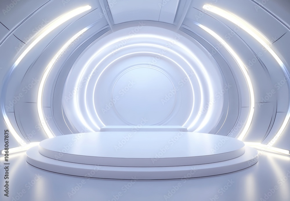 Naklejka premium Futuristic Stage.