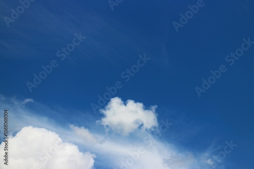 white cloud with blue sky background