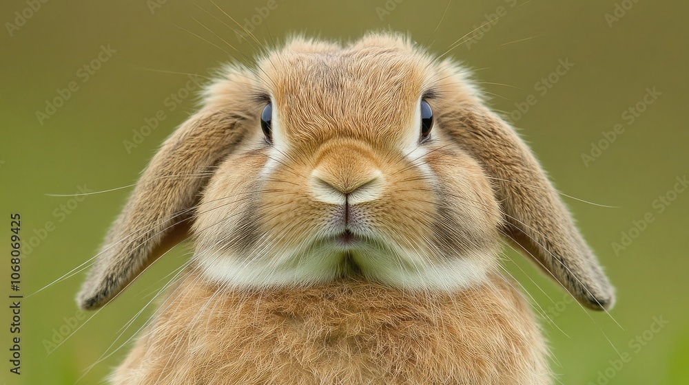 Adorable Bunny Close-Up in Natural Setting Adorable Bunny Close-Up in Natural Setting