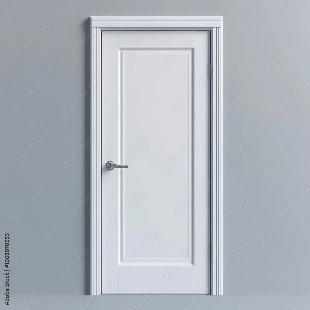 White Interior Door. White Interior Door.