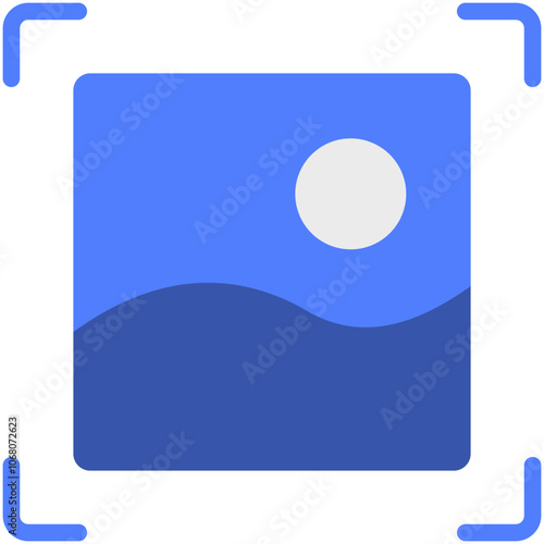 image capture flat icon