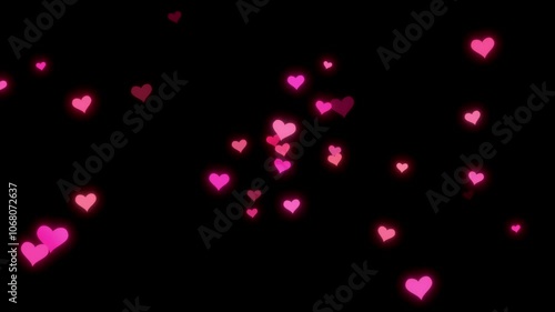 4K Social media Live style animated heart on white screen. 60 FPS