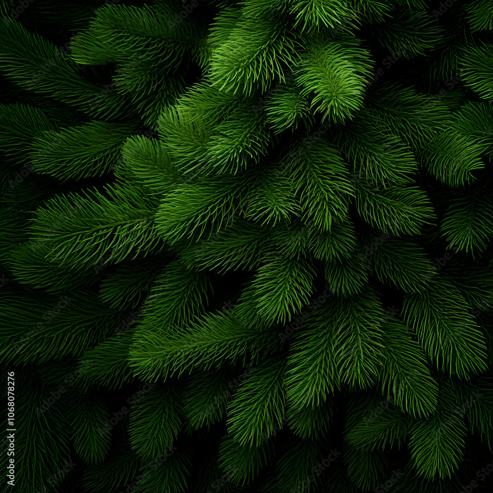 Fir branches green needle abstract background Christmas texture. Square composition. Fir branches green needle abstract background Christmas texture. Square composition.