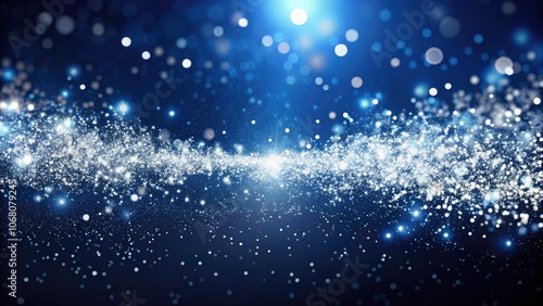 Wallpaper Mural Abstract Sparkling White Particles on Dark Blue Background for Stunning Drone Photography Torontodigital.ca