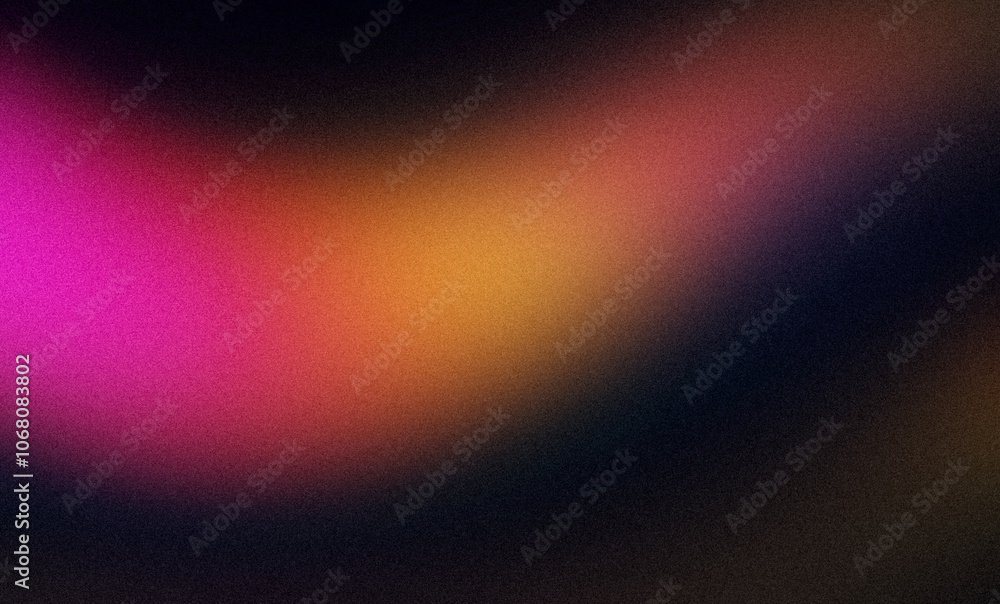 Abstract grainy color gradient texture background. Black magenta orange color noisy color flow, wave shaped, vibrant, bright, shine, glowing colors, website header design, cover, poster, banner Abstract grainy color gradient texture background. Black magenta orange color noisy color flow, wave shaped, vibrant, bright, shine, glowing colors, website header design, cover, poster, banner