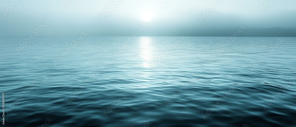 Obraz premium Serene Ocean Scene at Dusk