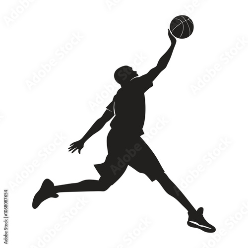 man playing silhouette vector design