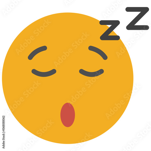 sleep flat icon