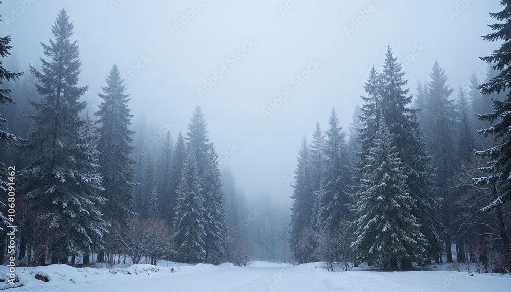 Winter Forest Landscape Winter Forest Landscape