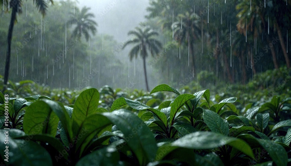 Obraz premium Hurricane Rainbands Over Florida
