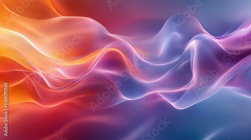 Wallpaper Mural Abstract Colorful Wave Pattern with Smooth Gradient Flowing Lines in a Dynamic and Vibrant Digital Art Background Torontodigital.ca
