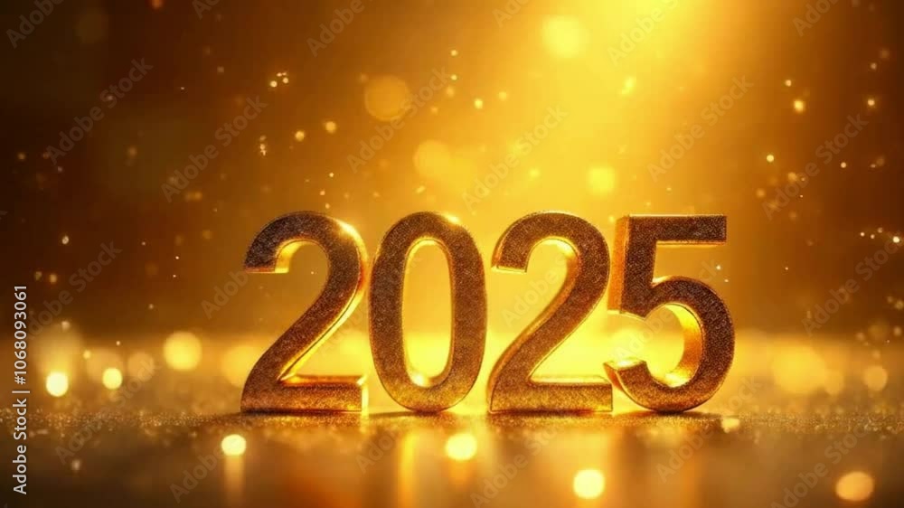 Design a stunning 4K video with golden glittering Design a stunning 4K video with golden glittering