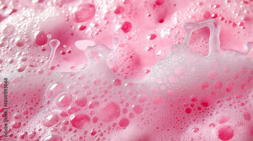 pink abstract bath background with suds frame, lots of copy space pink abstract bath background with suds frame, lots of copy space