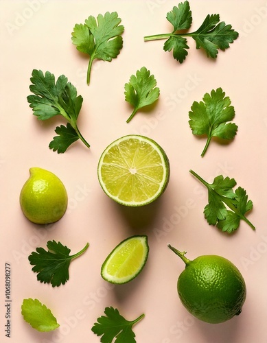 Limones y cilantro photo