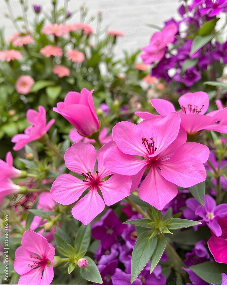 Pink and purple flowers Pink and purple flowers
