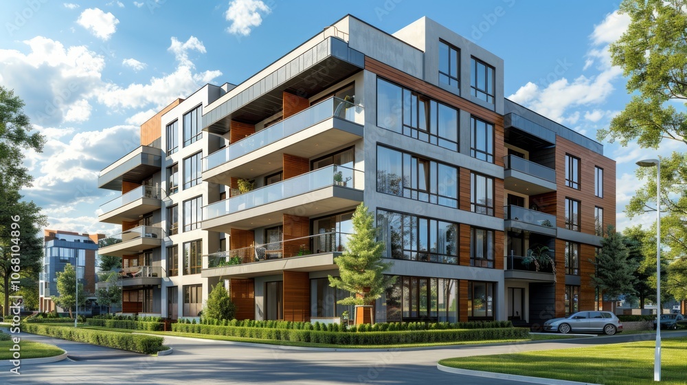 Smart building concept design for city illustration. Graphic concept for your design Smart building concept design for city illustration. Graphic concept for your design
