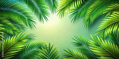 Tropical palm leaf background perfect for summer designs, palm, leaves, jungle, foliage, tropical, background, green, nature