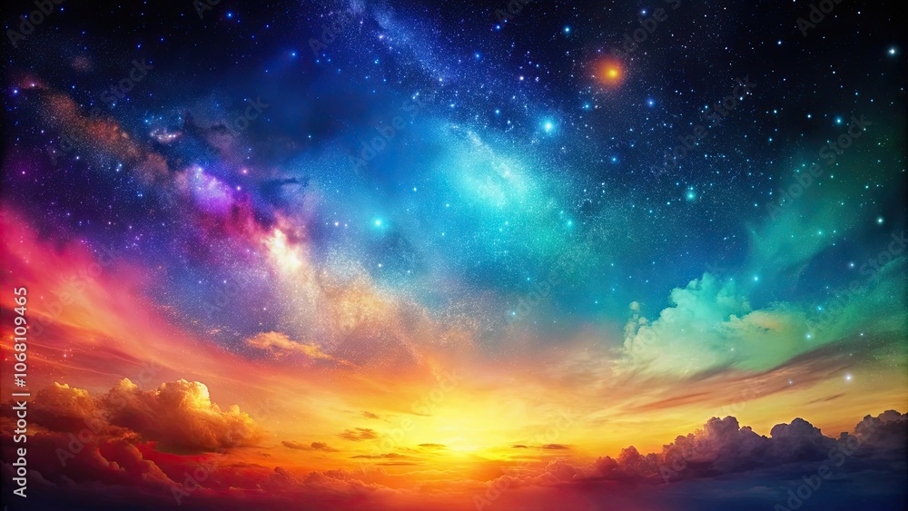 A mesmerizing and abstract glowing night sky with colorful gradations , abstract, glowing, mysterious, colorful A mesmerizing and abstract glowing night sky with colorful gradations , abstract, glowing, mysterious, colorful