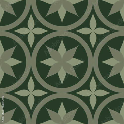 Beautiful seamless ornamental tile background vector illustration