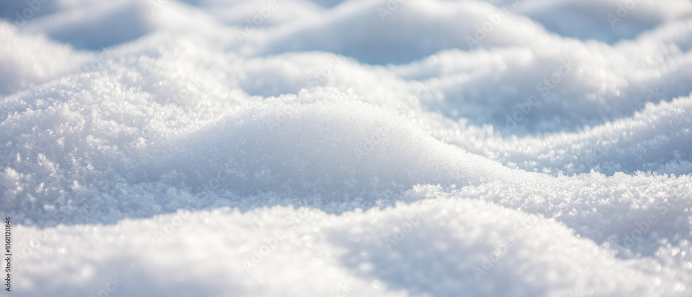 Fototapeta premium Snowy Surface Background with Textured Snow Patterns