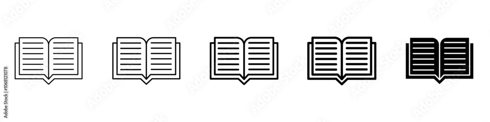 book icon Simple outline illustration book icon Simple outline illustration