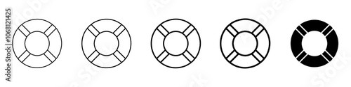 buoy icon Simple outline illustration
