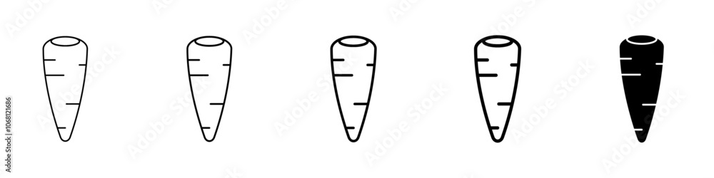 carrot icon Simple outline illustration carrot icon Simple outline illustration
