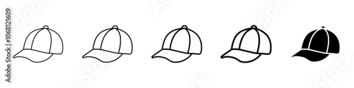 cap icon Simple outline illustration
