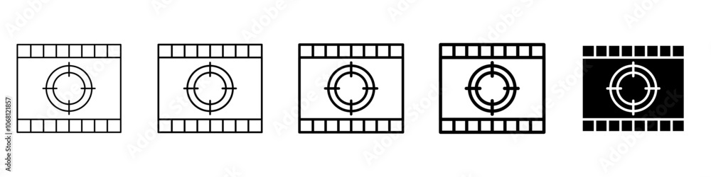 cinema screen icon Simple outline illustration cinema screen icon Simple outline illustration