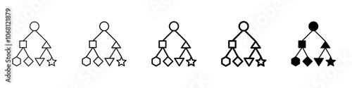 classification icon Simple outline illustration