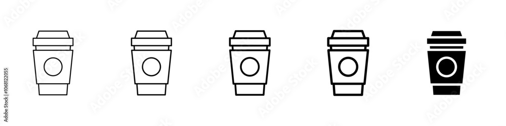 coffee icon Simple outline illustration coffee icon Simple outline illustration