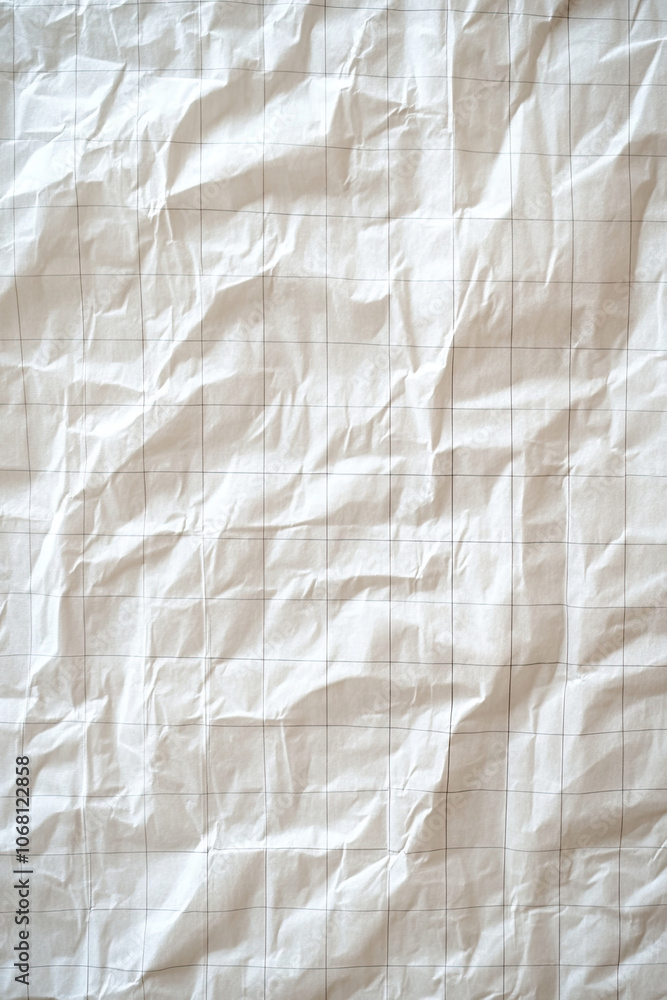 Obraz premium Checkered white paper background, texture