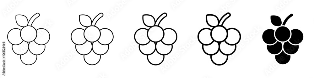 grape icon Simple outline illustration grape icon Simple outline illustration