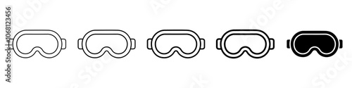 googles icon Simple outline illustration