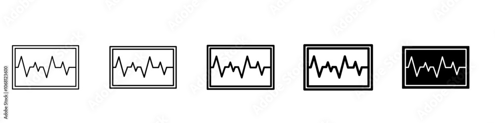 heart rate icon Simple outline illustration heart rate icon Simple outline illustration