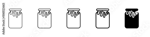 honey icon Simple outline illustration