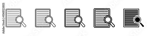 investigate icon Simple outline illustration